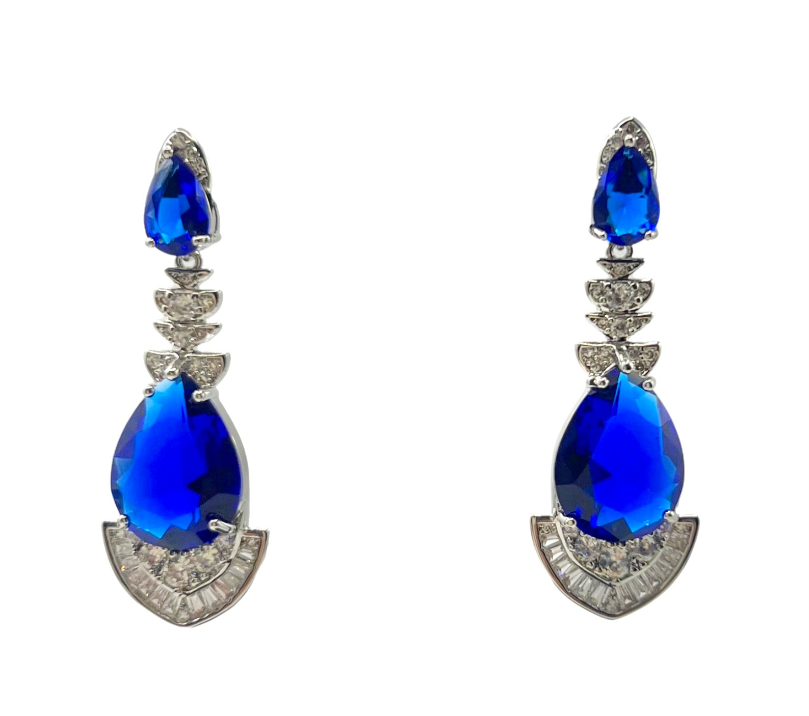 Sapphire Waltz Water droplet gemstone pendant