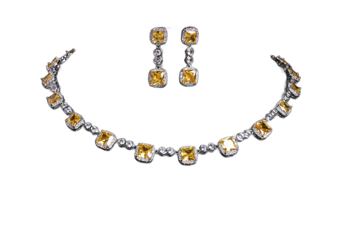 Minimalist Square-Cut Zircon Jewelry for Formal Events