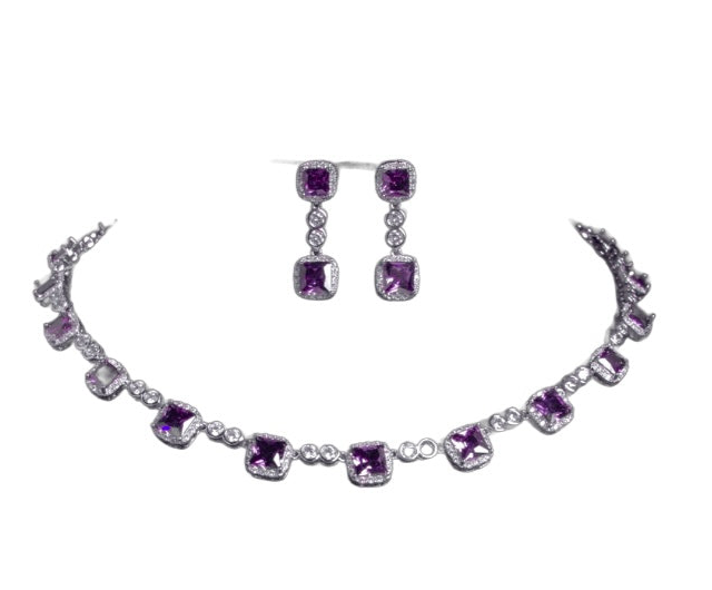 Minimalist Square-Cut Zircon Jewelry for Formal Events