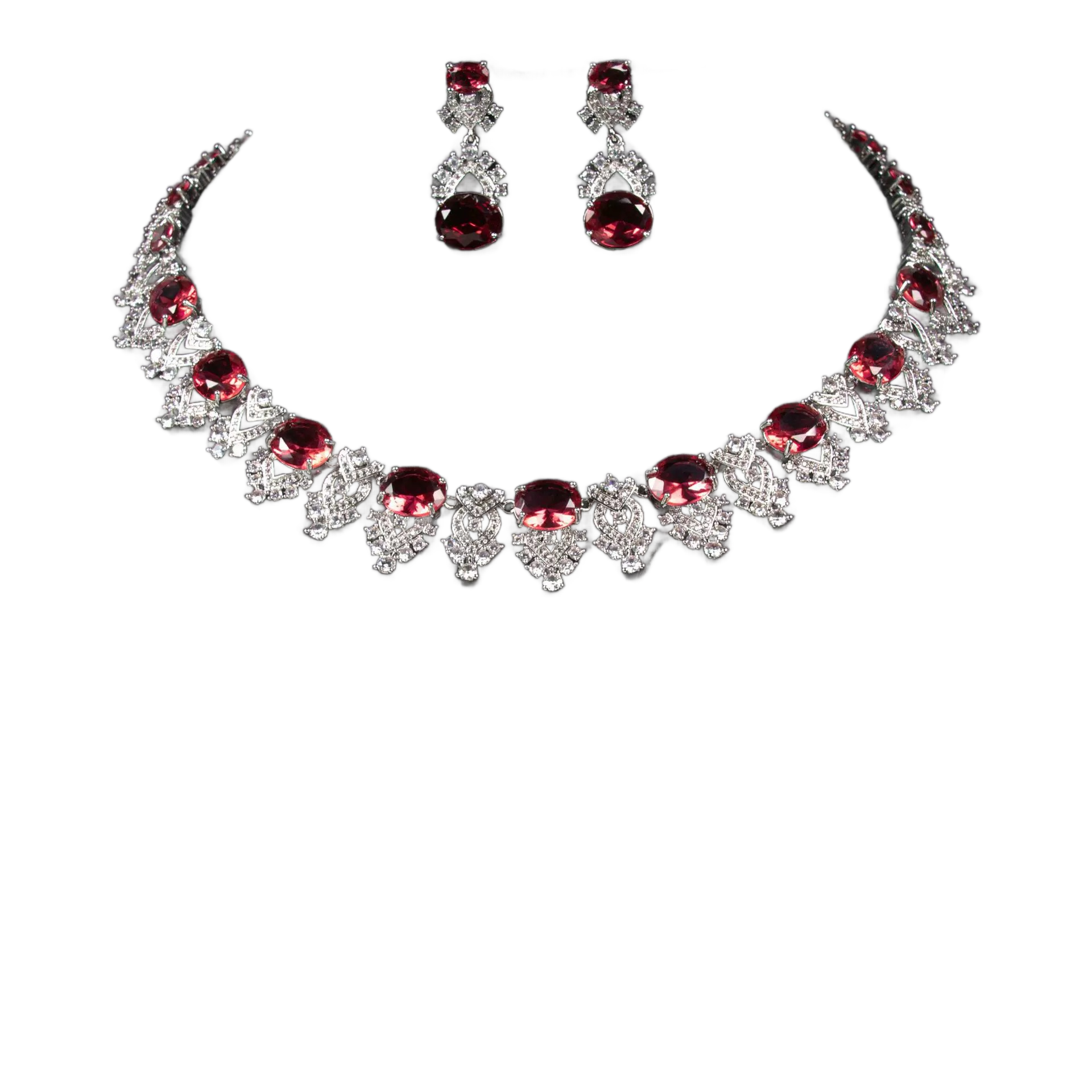 Starlight Symphony Jewelry Set | CZ Necklace & Earrings