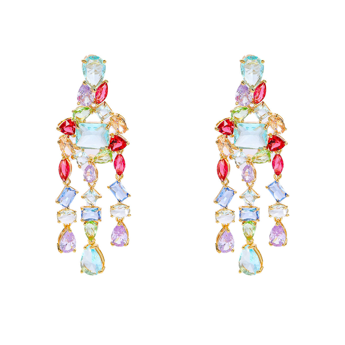 Color Symphony – Bold Statement Earrings with Artistic Flair