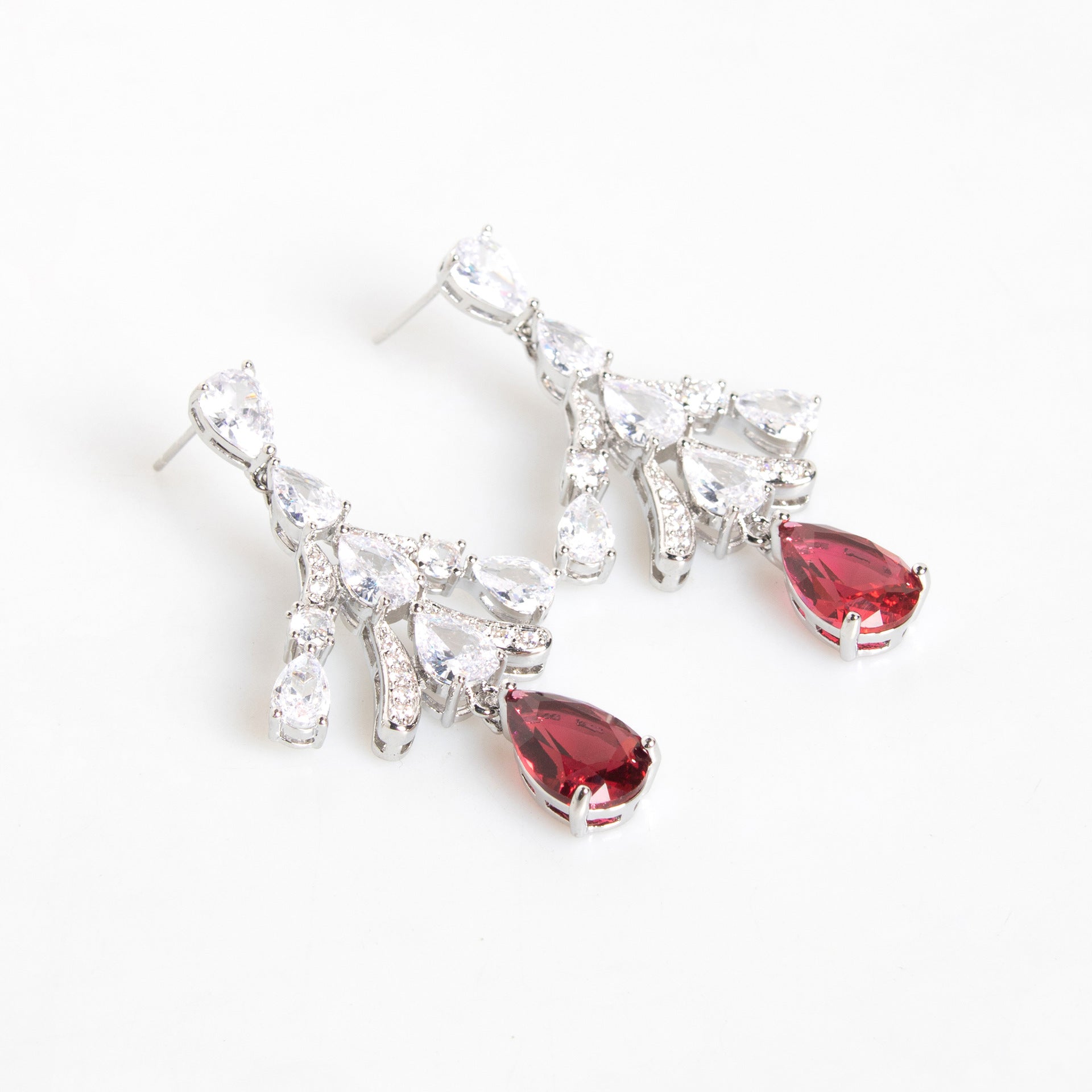 Cross-Border Bridal Zircon Necklace Earrings Jewelry Suit Banquet Dress
