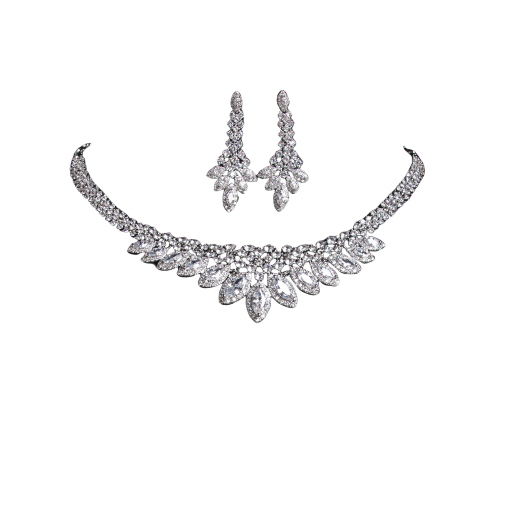 Versatile Niche Design Zircon Simple Earrings Two-Piece Set