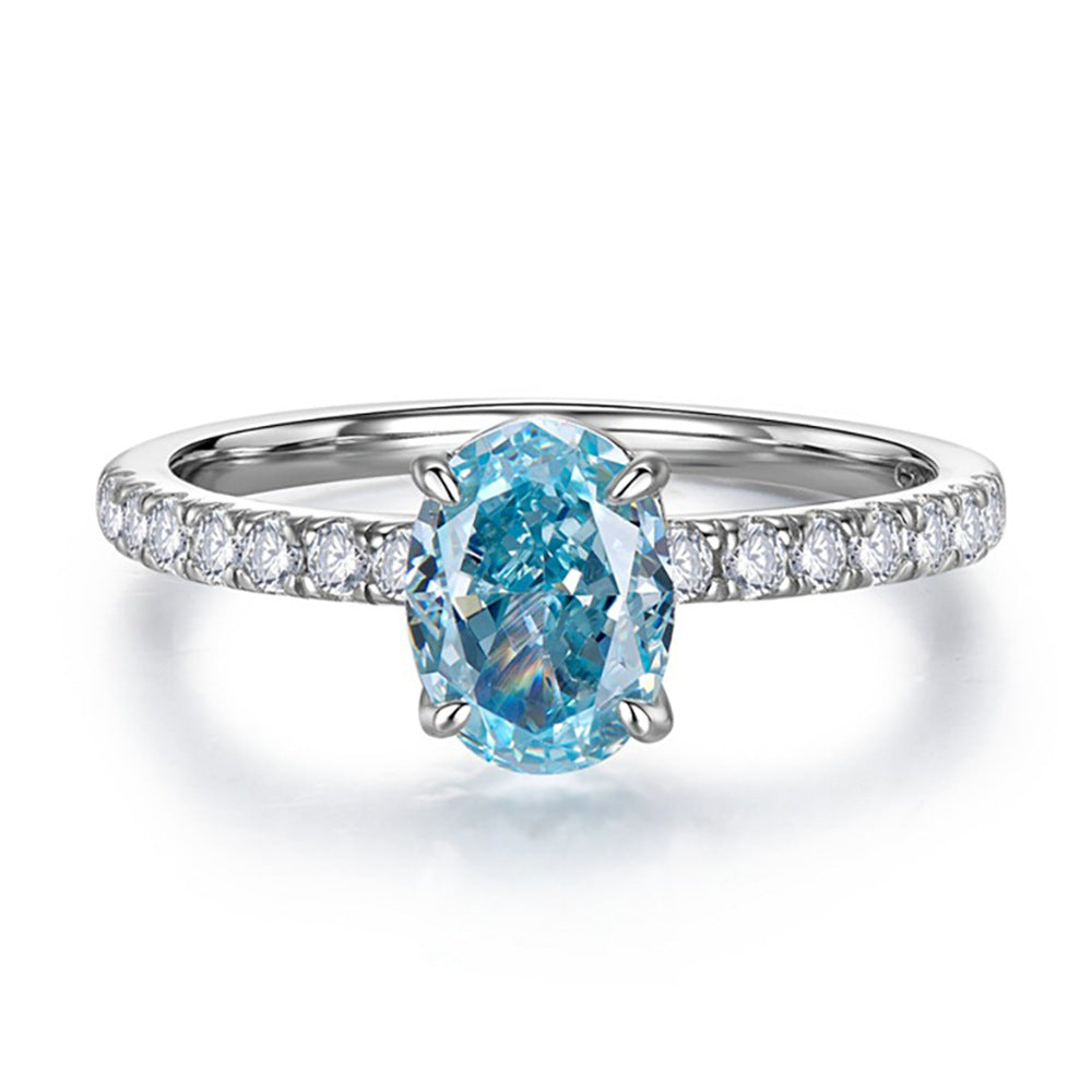 Ocean Whisper – Aquamarine Ring Set in Sterling Silver Glow