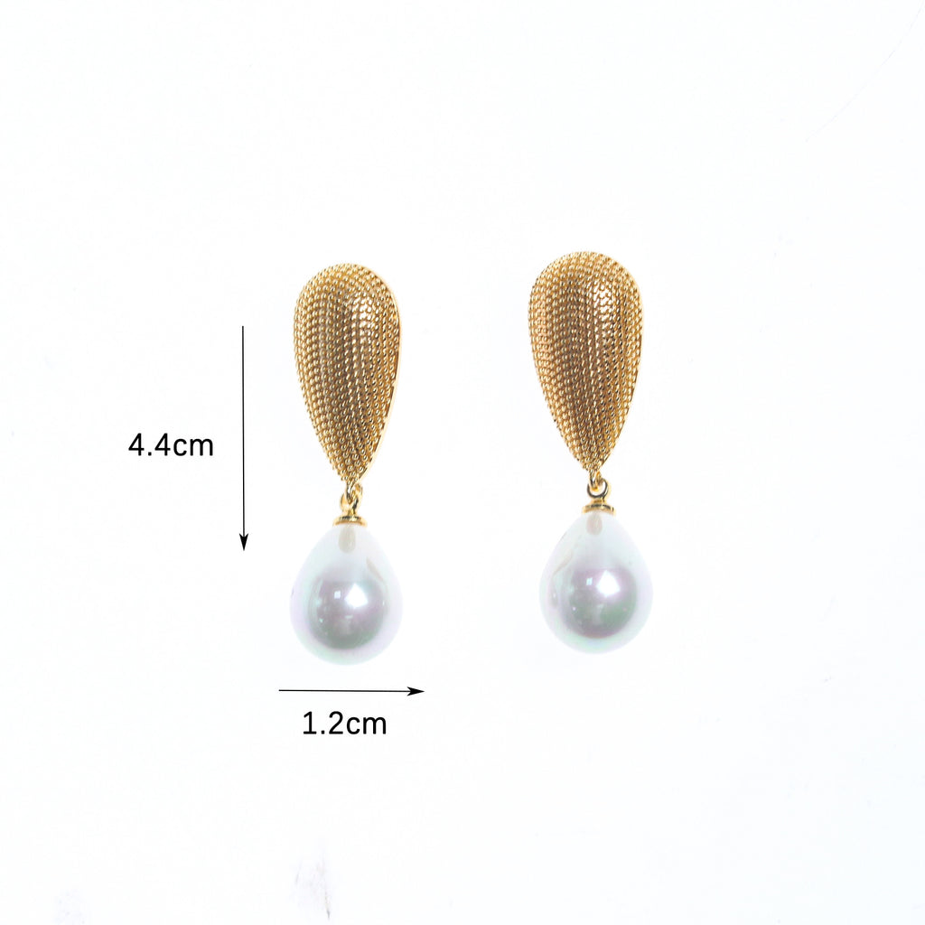 Cross-border New Pearl Rings and Earrings Summer Niche High-end Fashion Retro Exquisite Index Finger Rings Wholesale