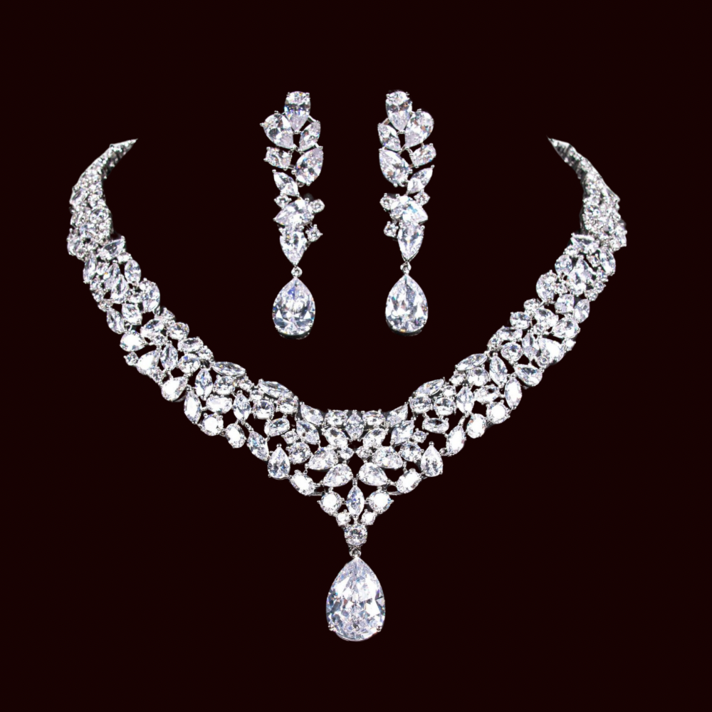 Zahra Al-Sahra – Middle Eastern Style Gold Dangle Set