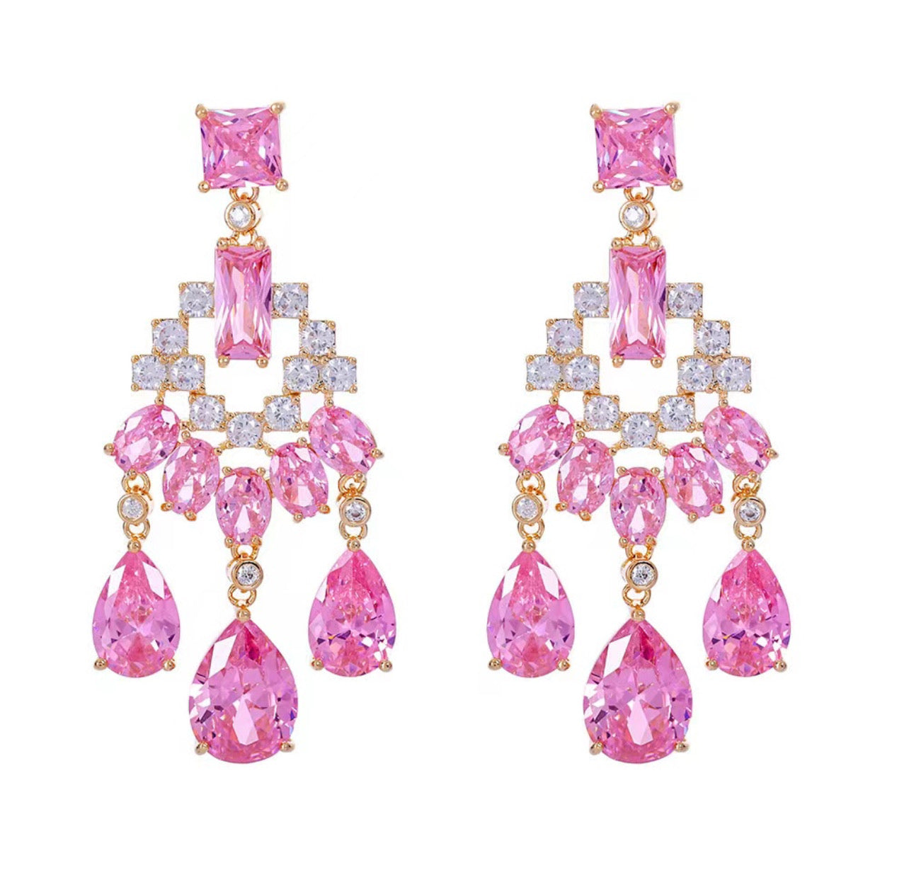 Solar Gala Vintage atmospheric zircon earrings