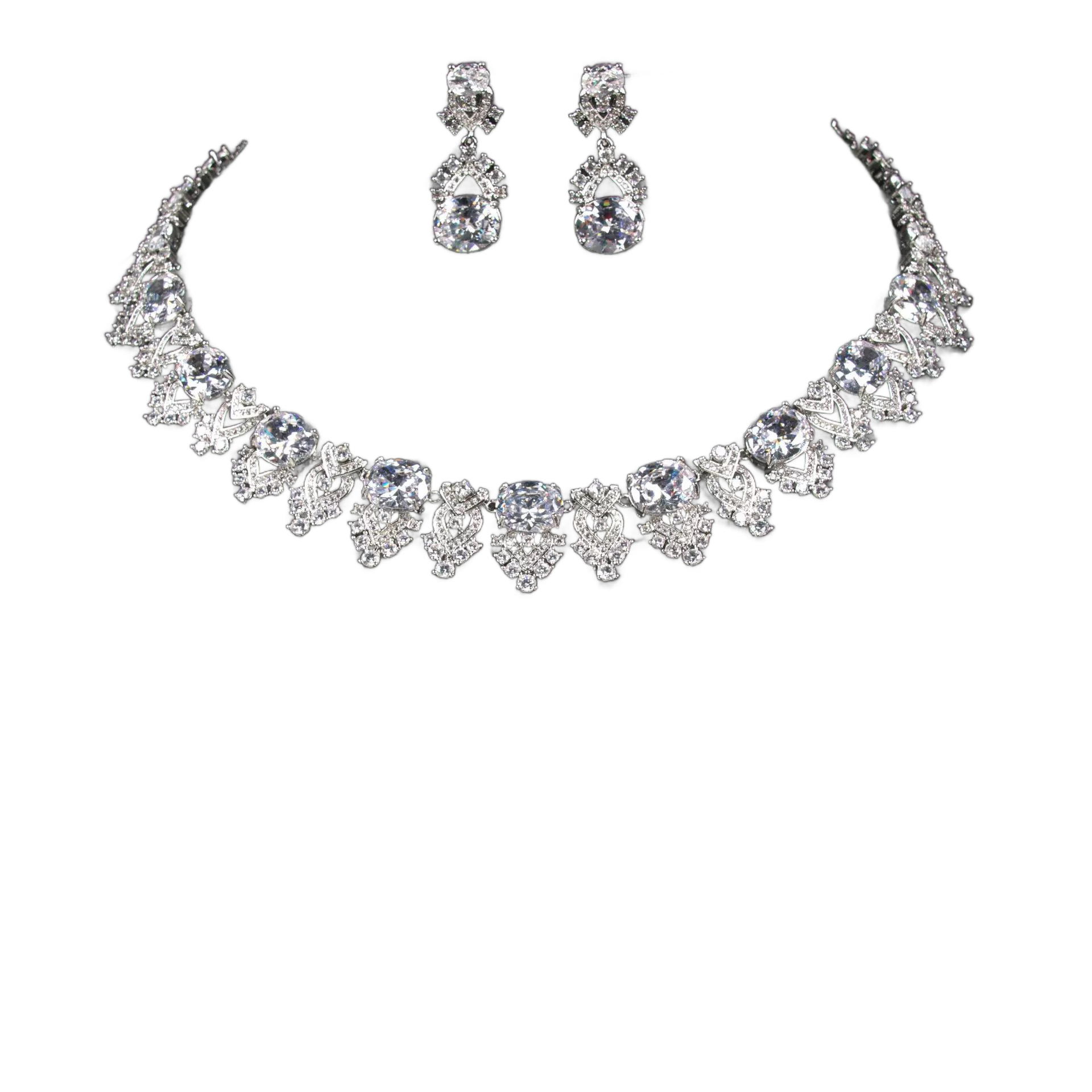 Starlight Symphony Jewelry Set | CZ Necklace & Earrings