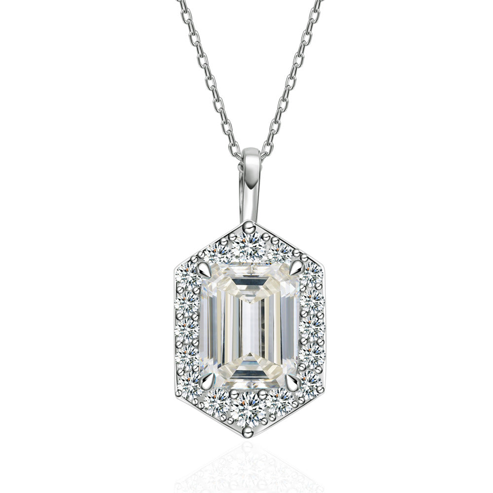 Dancing Light in a Dream – Fancy-Cut Moissanite Necklace